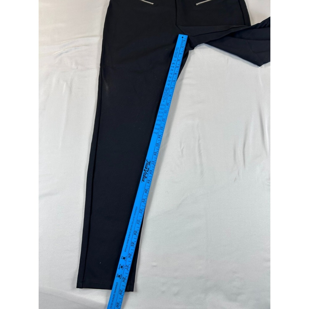 A New Day Women Large Skinny Pants Black High Rise Stretch Slim Fit Zip Pockets - Picture 14 of 15